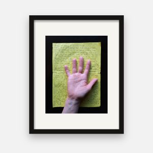 Held print 04 · Sofia · Written notes