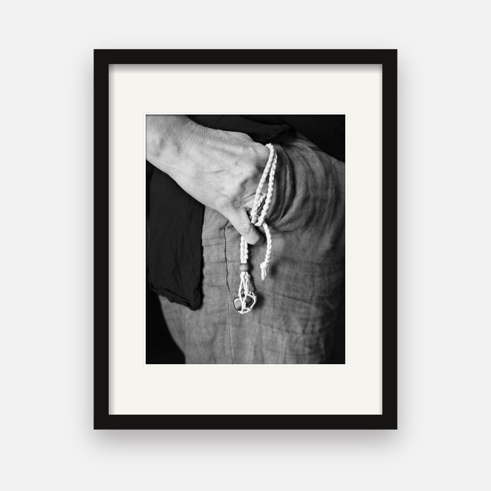 Held print 06 · Sofia · Haematite pendant