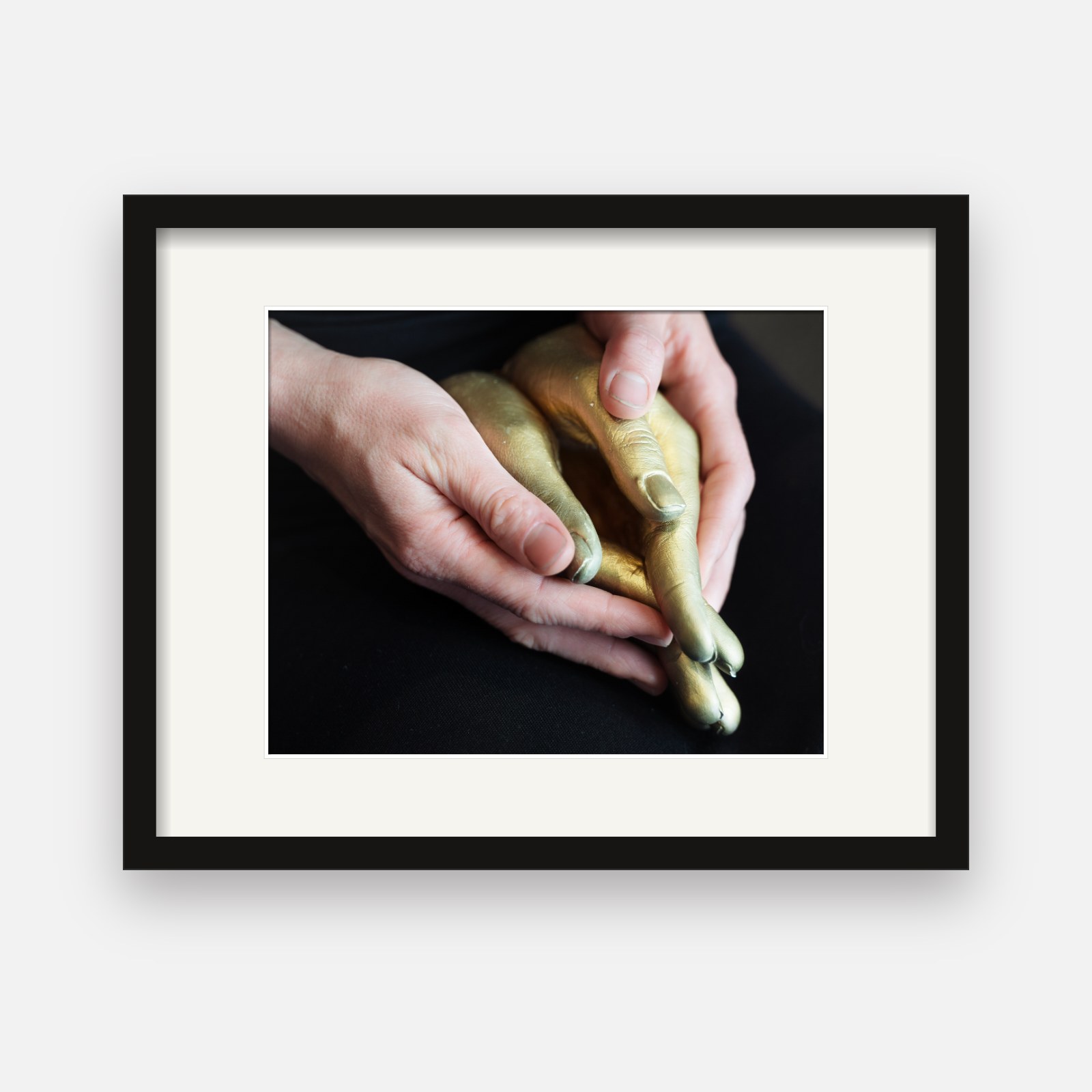 Held print 22 · Esther · Naked hands